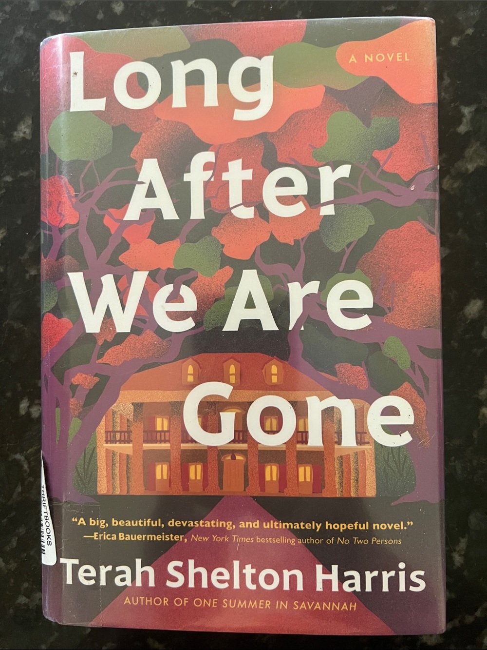 Terah Shelton Harris "Long After We Are Gone" Hardcover Book - Purple/Orange